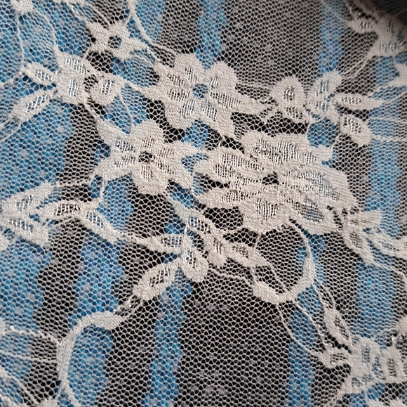 Three Bird Nest / Orange, Fushia, Blue & Black Lace Sarape Infinity - Picture 5 of 14